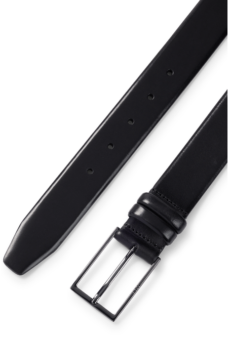 CINTURÓN DE PIEL CON HERRAJES DE METAL HOMBRE