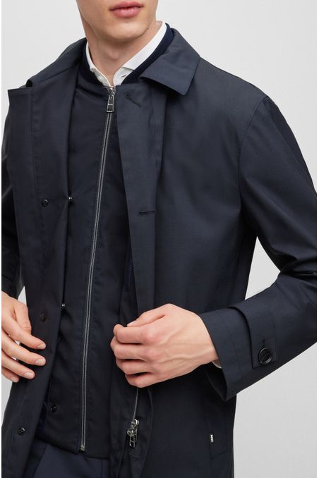 ABRIGO REGULAR FIT DE LANA CON CREMALLERA HOMBRE