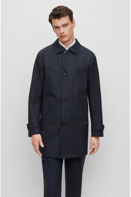 ABRIGO REGULAR FIT DE LANA CON CREMALLERA HOMBRE