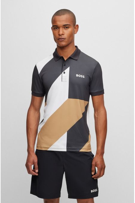 POLO SLIM FIT BOSS X MATTEO BERRETTINI HOMBRE