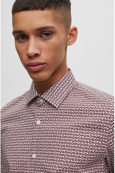 CAMISA SLIM FIT DE ALGODÓN HOMBRE