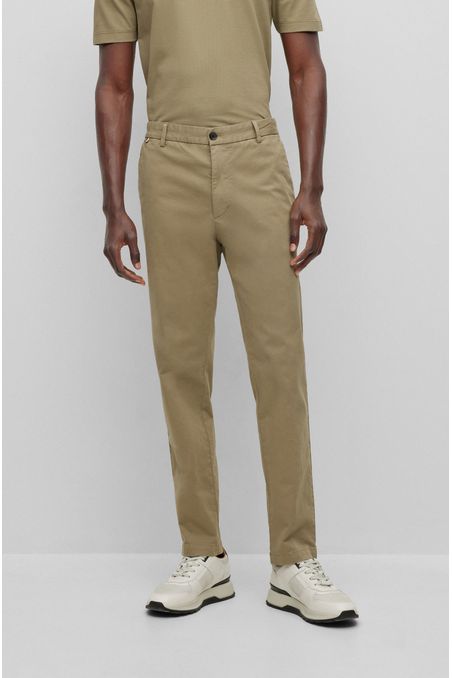 PANTALÓN REGULAR FIT DE ALGODÓN ELÁSTICO HOMBRE
