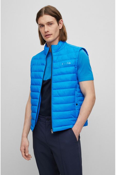 CHALECO REGULAR FIT PLEGABLE CON LOGO HOMBRE