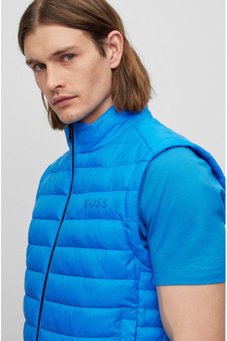 CHALECO REGULAR FIT PLEGABLE CON LOGO HOMBRE