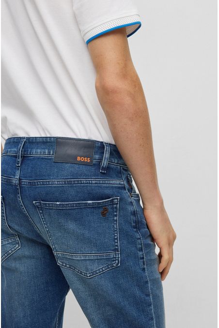 JEANS SLIM FIT DENIM ELÁSTICO HOMBRE
