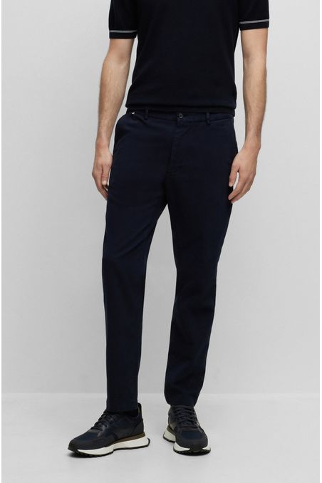 PANTALÓN REGULAR FIT DE ALGODÓN ELÁSTICO HOMBRE