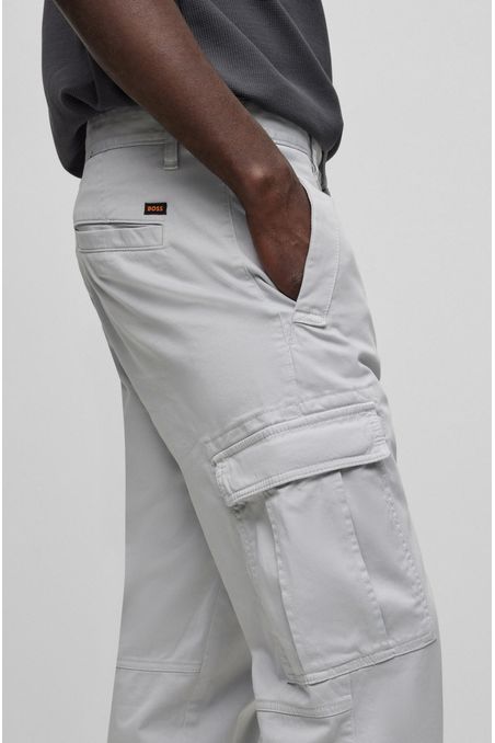 PANTALÓN REGULAR FIT CARGO DE ALGODÓN ELÁSTICO HOMBRE