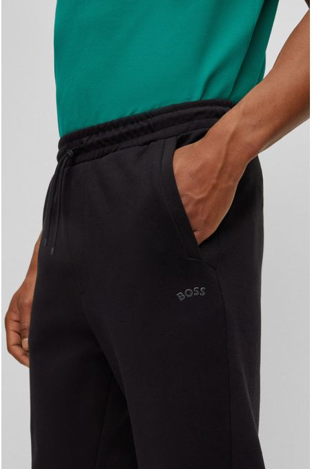 PANTALONEZ DE BUZO DE ALGODÓN CON LOGO HOMBRE