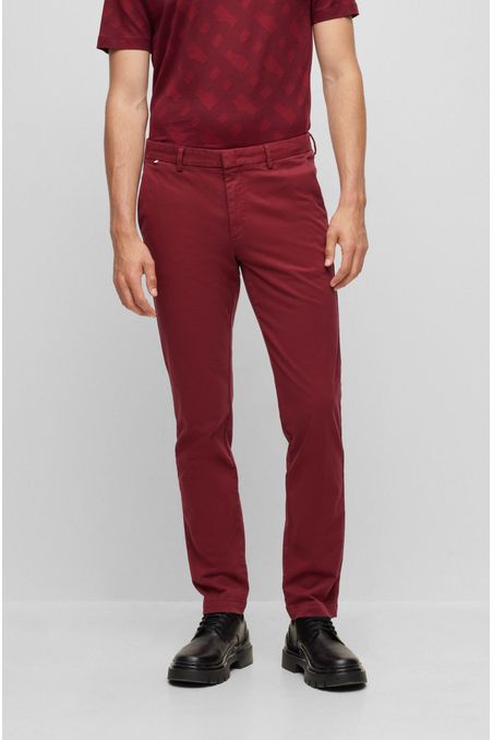 PANTALÓN SLIM FIT DE ALGODÓN ELÁSTICO HOMBRE