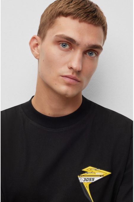 POLERA DE ALGODÓN CON LOGO HOMBRE