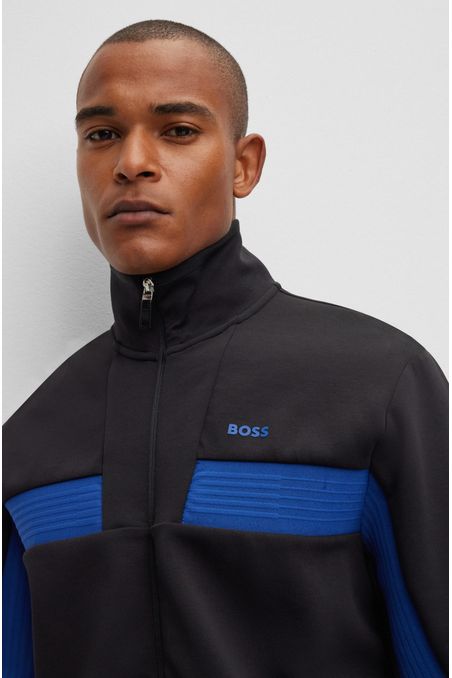 POLERÓN REGULAR FIT CON CREMALLERA DE ALGODÓN HOMBRE