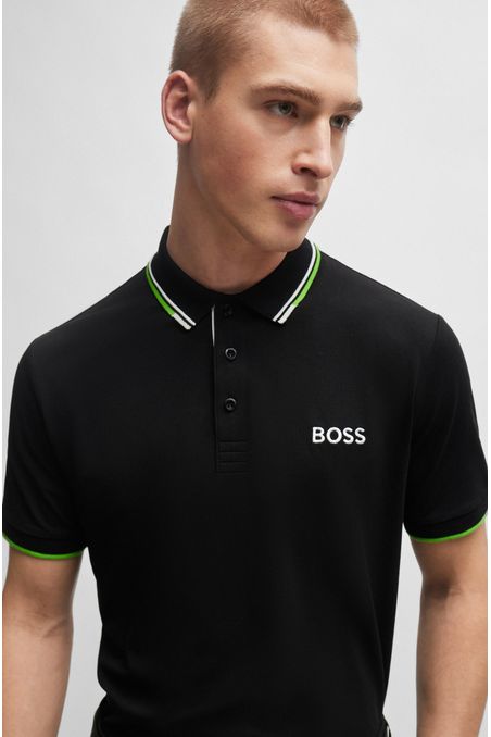 POLO REGULAR FIT DE ALGODÓN CON LOGOS HOMBRE