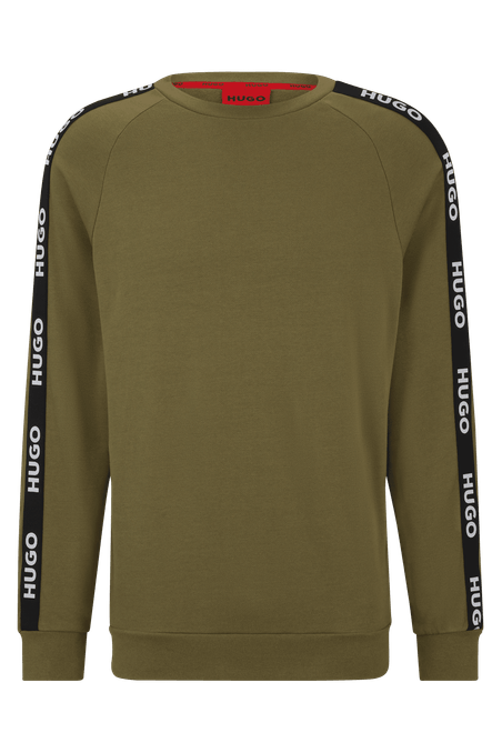 POLERÓN RELAXED FIT SUDADERA DE FELPA DE ALGODÓN HOMBRE