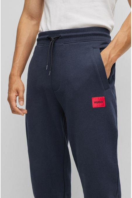 PANTALONEZ DE BUZO DE ALGODÓN CON LOGO HOMBRE