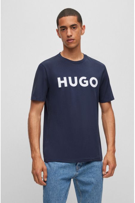 POLERA REGULAR FIT DE ALGODÓN CON LOGO HOMBRE