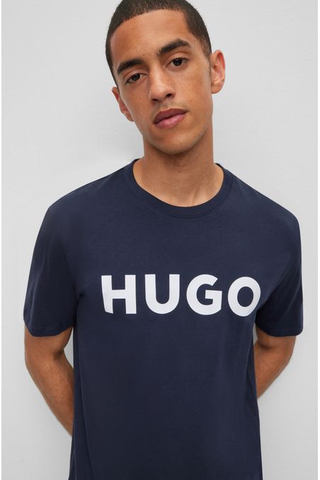 POLERA REGULAR FIT DE ALGODÓN CON LOGO HOMBRE