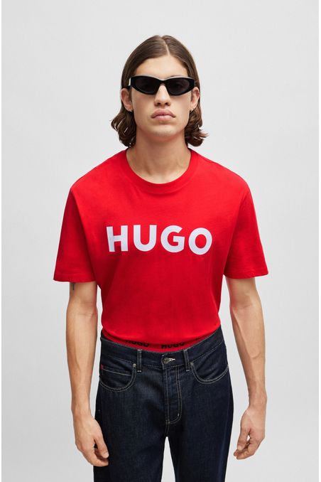 POLERA REGULAR FIT DE ALGODÓN CON LOGO HOMBRE
