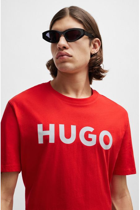 POLERA REGULAR FIT DE ALGODÓN CON LOGO HOMBRE