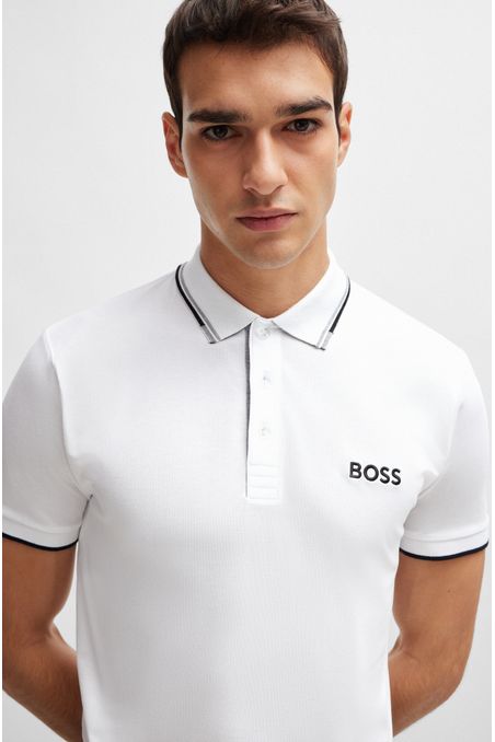 POLO REGULAR FIT DE ALGODÓN CON LOGOS HOMBRE