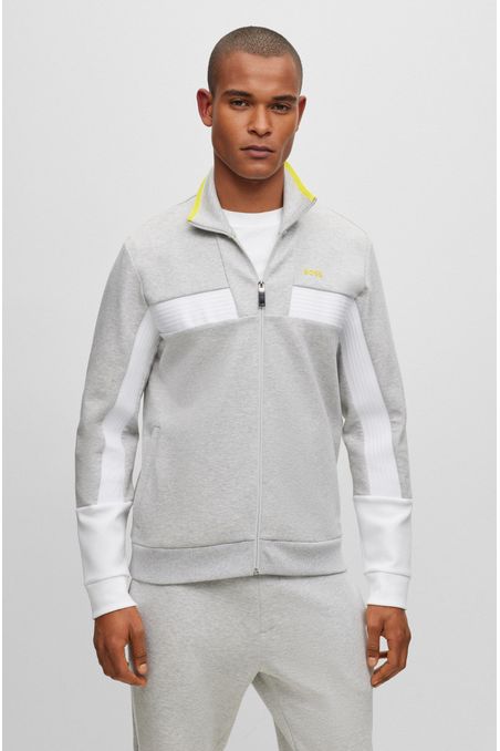 POLERÓN REGULAR FIT CON CREMALLERA DE ALGODÓN HOMBRE