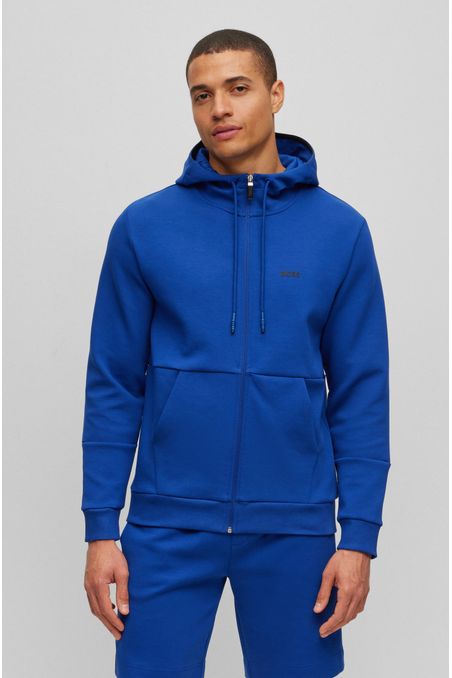 POLERÓN CON CAPUCHA DE ALGODÓN CON LOGO HOMBRE