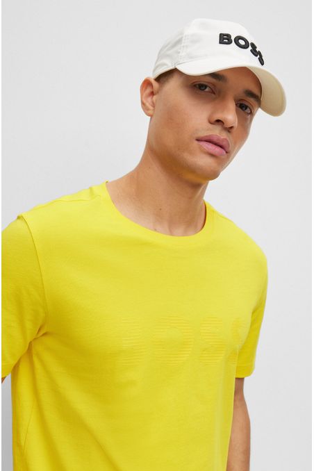 POLERA REGULAR FIT DE ALGODÓN CON LOGO HOMBRE