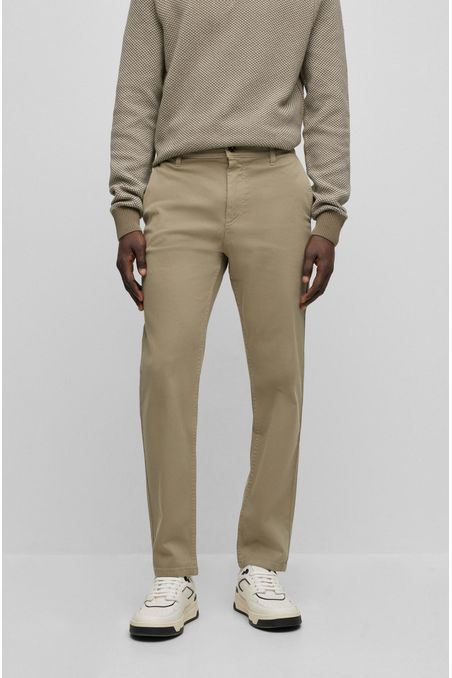 PANTALÓN REGULAR FIT DE ALGODÓN ELÁSTICO HOMBRE
