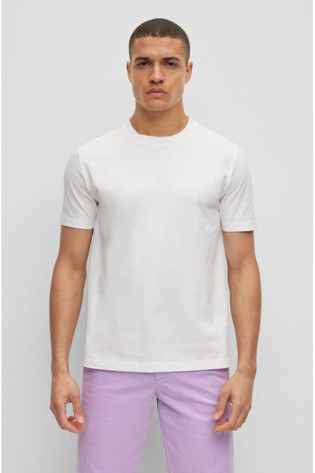 POLERA REGULAR FIT DE PUNTO DE ALGODÓN CON LOGO HOMBRE