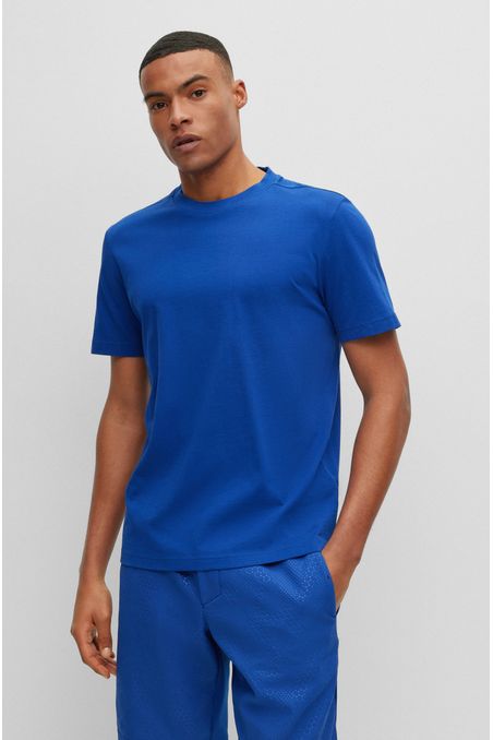 POLERA REGULAR FIT DE PUNTO DE ALGODÓN CON LOGO HOMBRE