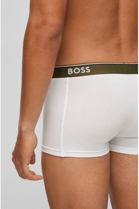 PAQUETE DE 3 BÓXER CORTO EN ALGODÓN CON LOGO HOMBRE