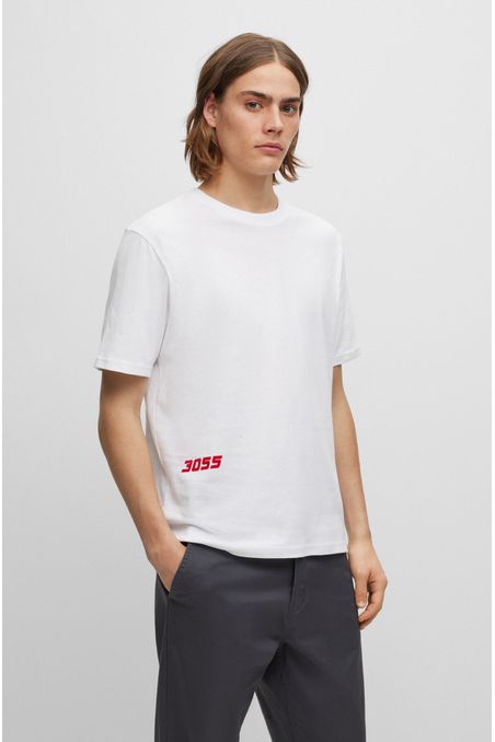 POLERA RELAXED FIT DE ALGODÓN CON ESTAMPADOS HOMBRE
