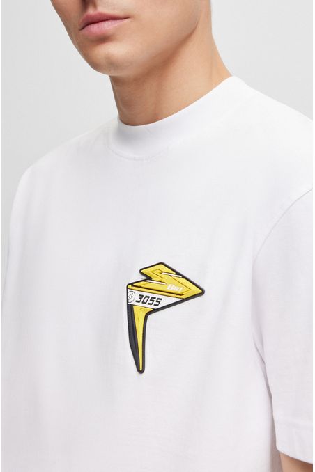 POLERA REGULAR FIT DE ALGODÓN CON LOGO HOMBRE