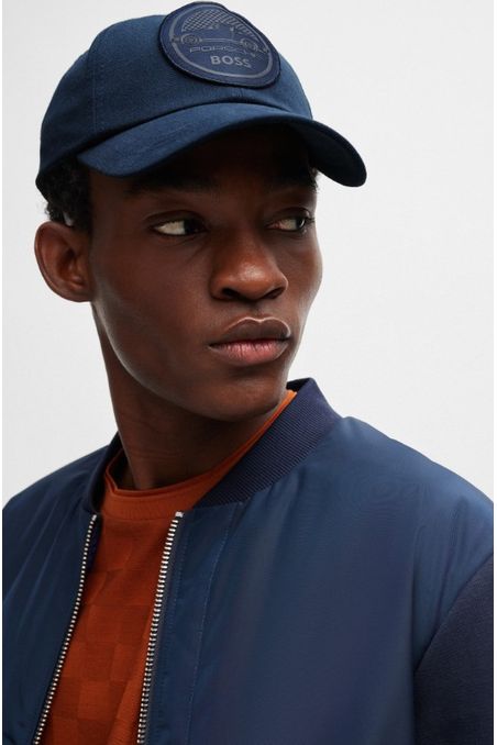 GORRA PORSCHE X BOSS EN SARGA DE ALGODÓN CON PARCHE HOMBRE
