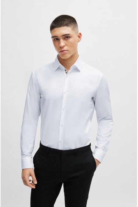 CAMISA SLIM FIT DE ALGODÓN OXFORD HOMBRE