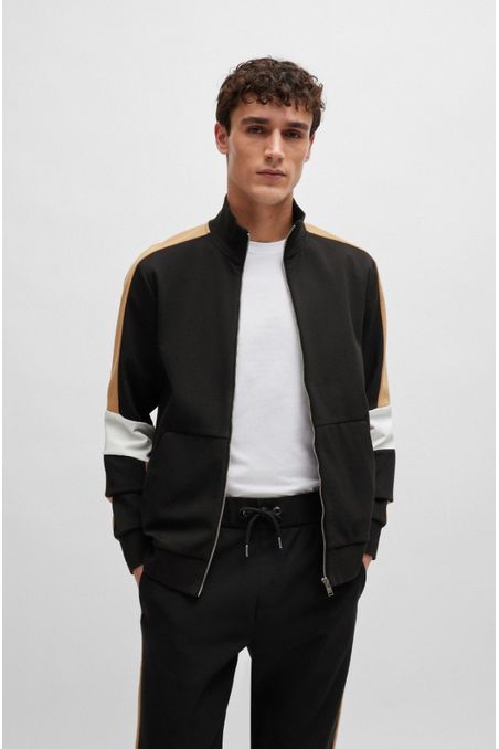 POLERÓN REGULAR FIT DE ALGODÓN CON CREMALLERA EN EL CUELLO HOMBRE