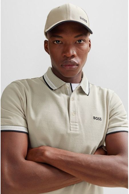 POLO REGULAR FIT DE PIQUÉ DE ALGODÓN CON LOGO HOMBRE