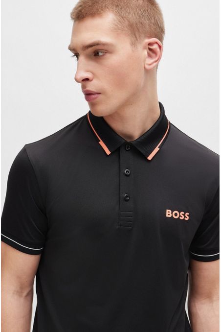 POLO SLIM FIT CON LOGO EN CONTRASTE HOMBRE