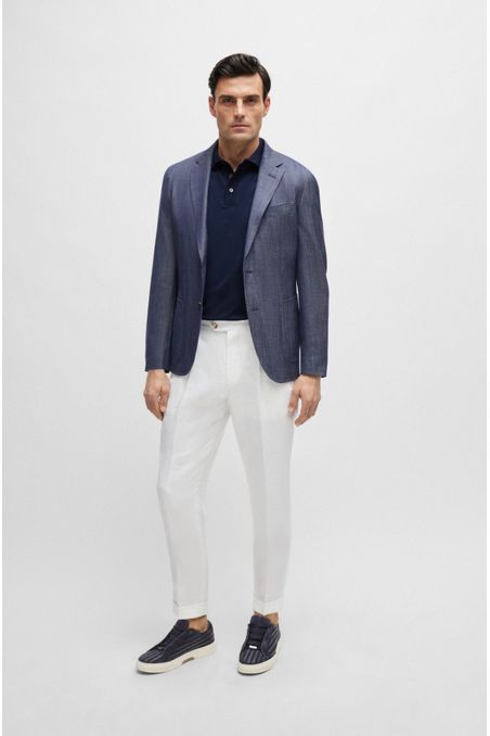 ZAPATILLAS GARY TEJIDAS EN PIEL HOMBRE