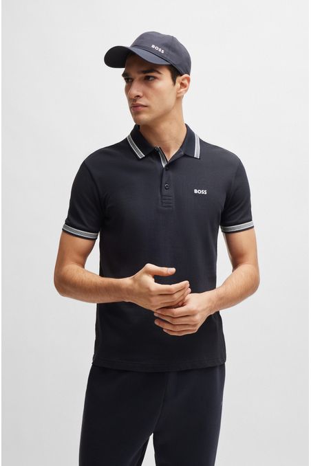 POLO REGULAR FIT DE ALGODÓN CON DETALLES HOMBRE