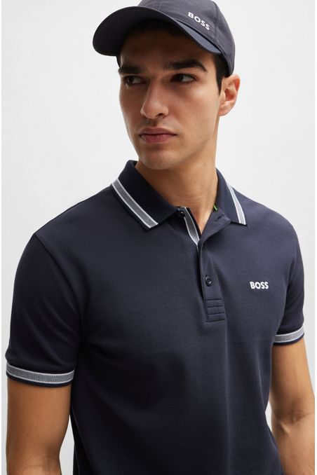 POLO REGULAR FIT DE ALGODÓN CON DETALLES HOMBRE