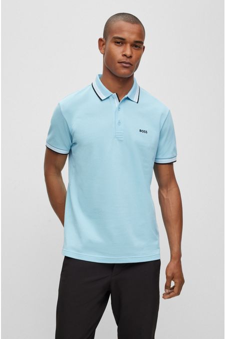 POLO REGULAR FIT DE ALGODÓN CON DETALLES HOMBRE