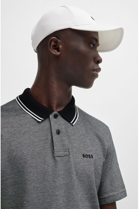 GORRA DE SARGA DE ALGODÓN CON LOGO BORDADO GORRA HOMBRE
