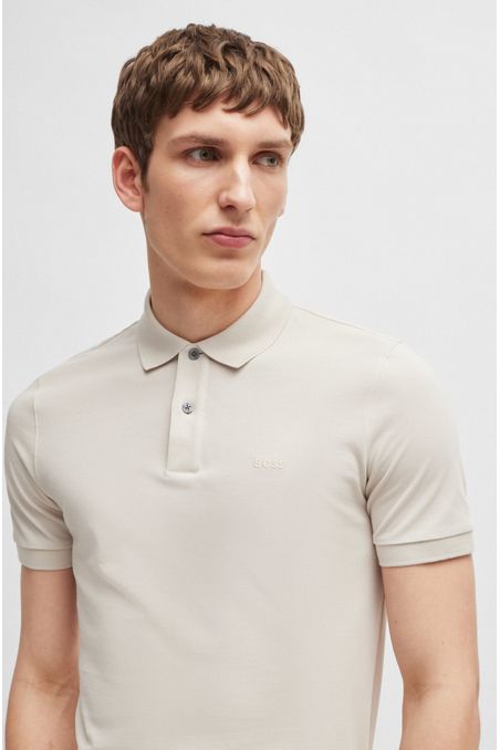 POLO REGULAR FIT DE ALGODÓN CON LOGO BORDADO HOMBRE