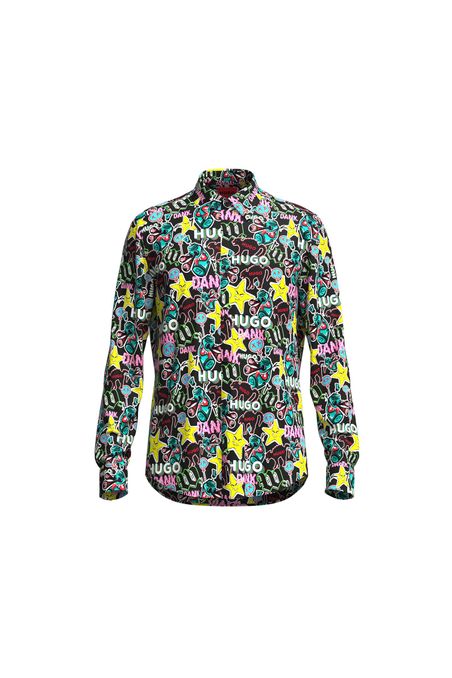 CAMISA CON ESTAMPADO DE TEMPORADA HOMBRE