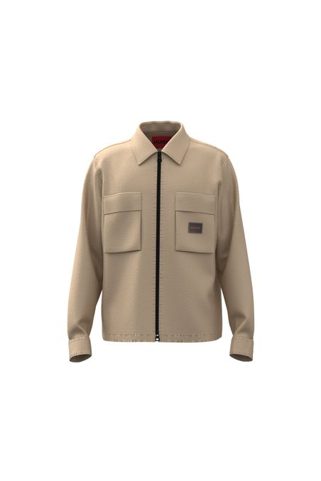 CAMISA DE MANGA LARGA DE LONA CON CREMALLERA HOMBRE