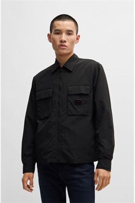 CAMISA DE MANGA LARGA DE LONA CON CREMALLERA HOMBRE