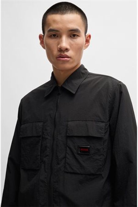 CAMISA DE MANGA LARGA DE LONA CON CREMALLERA HOMBRE