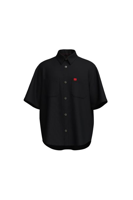 CAMISA OVERSIZED FIT CON BOTONES HOMBRE