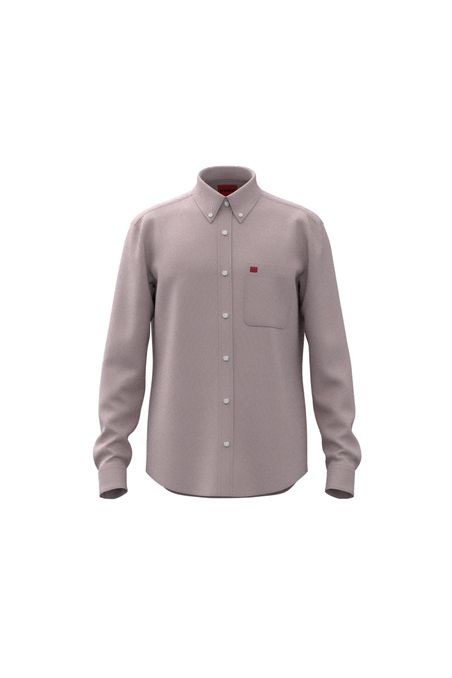 CAMISA SLIM FIT ABOTONADA EN ALGODÓN OXFORD HOMBRE