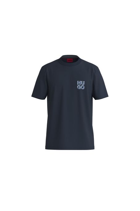 POLERA REGULAR FIT DE PUNTO DE ALGODÓN CON LOGO ESTAMPADO HOMBRE
